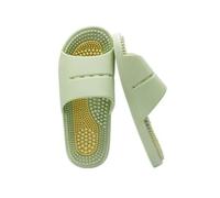 Pantofole massaggianti agopressione per massaggio terapeutico,piedi akupoint massaggio shiatsu arch dolore sollievo antiscivolo, per vasca da bagno e doccia(Size:EU 38/39,Color:Green)