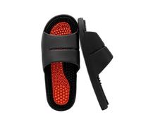 Pantofole massaggianti agopressione per massaggio terapeutico,piedi akupoint massaggio shiatsu arch dolore sollievo antiscivolo, per vasca da bagno e doccia(Size:EU 44/45,Color:Nero)