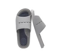 Pantofole massaggianti agopressione per massaggio terapeutico,piedi akupoint massaggio shiatsu arch dolore sollievo antiscivolo, per vasca da bagno e doccia(Size:EU 42/43,Color:Grigio)