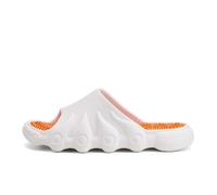 Pantofole Massaggianti Per Agopressione Per Alleviare Il Dolore Da Fascite Plantare Donna Uomo Sandali Per Riflessologia E Agopuntura Scarpe Estive Da Spiaggia E Per Esterni(White Orange,38/39EU)