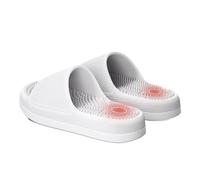 Pantofole Massaggianti Per Agopressione Per Alleviare La Fascite Plantare E Il Dolore Al Tallone Uomo Donna Massaggiatore Plantare Ciabatte Da Doccia Antiscivolo A Punta Aperta(White,42/43 EU)