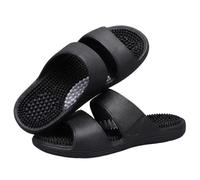 Pantofole Massaggianti Per Agopressione Uomo Donna Sandali Massaggianti Per Riflessologia Plantare A Tutto Campo Ciabatte Da Doccia Antiscivolo A Punta Aperta Per Agopuntura(Black,38/39 EU)