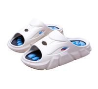 Pantofole Massaggianti Sollievo Dal Dolore Della Fascite Plantare Pantofole Per Agopressione Ciabatte Doccia Antiscivolo Con Suola Spessa Sandali Per Riflessologia E Agopuntura(White,44 EU)