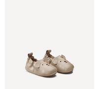 Pantofole morbide in pelle Marrone 21