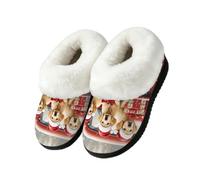Pantofole natalizie a forma di camioncino rosso, per interni ed esterni, Multi, 43.5/44.5 EU