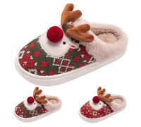 Pantofole natalizie per le donne pantofole con cervo carino alce cursori da donna novità pantofola bella giraffa sldiers soffice slip on slider indoor camera da letto scarpe per le signore pantofole