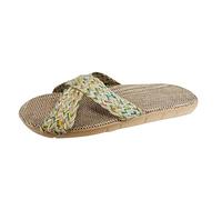 Pantofole ortopediche da donna estive per alleviare il dolore, ortopediche da donna, traspiranti, aperte, eleganti, con zeppa antiscivolo, per il tempo libero, da spiaggia, bianco, 41 EU