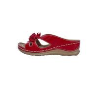 Pantofole ortopediche da donna Peep Open con punta, sandali da donna, slip on slip, sandali estivi leggeri, da spiaggia, da viaggio, infradito, Colore: rosso, 43 EU