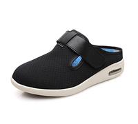 Pantofole ortopediche per diabetici, Anziani Artrite Edema Scarpe Ortopediche Casa Scarpe Antiscivolo, Dare Ai Genitori, Rendere Gli Anziani Nel Mondo Più Sani ( Color : Black , Foot length : 24.5cm )