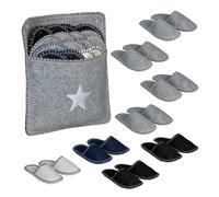 Pantofole Ospiti 8 Paia Ciabatte Casa Antiscivolo Taglie Unisex 36-45 Feltro