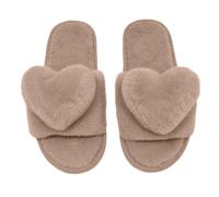 Pantofole Pelose Donna a Forma di Cuore, Divertenti Ciabatte Donna da Casa | Eleganti Ciabatte Calde Donna, Memoria Schiuma Slippers, Comodo e Morbide Peluche Ciabatta, Silenzioso e Antiscivolo Scarpe