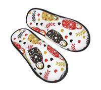 Pantofole Pelose Nesting Doll Matryoshka Antiscivolo Ciabatte Invernali Comoda Scarpe Da Camera Per Interno Coppia Invernali L