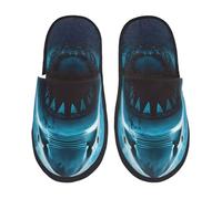 Pantofole Pelose Open-Mouthed Shark Feltro Ciabatte Da Casa Moda Pantofole Da Donna Per Letto Bagno Hotel M
