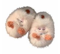 Pantofole peluche con lepre, calde da casa, antiscivolo, inverno, giovani