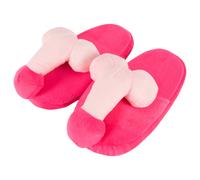Pantofole peluche rosa - forma di pene