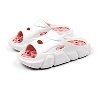 Pantofole Per Agopressione Sollievo Dalla Fascite Plantare Sandali Da Doccia Antiscivolo Con Suola Spessa E Massaggiante Per I Piedi Sandali Per Riflessologia E Agopuntura(White Pink,39 EU)