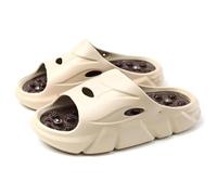 Pantofole Per Agopressione Sollievo Dalla Fascite Plantare Sandali Da Doccia Antiscivolo Con Suola Spessa E Massaggiante Per I Piedi Sandali Per Riflessologia E Agopuntura(Khaki,40 EU)