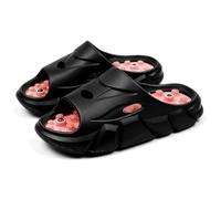 Pantofole Per Agopressione Sollievo Dalla Fascite Plantare Sandali Da Doccia Antiscivolo Con Suola Spessa E Massaggiante Per I Piedi Sandali Per Riflessologia E Agopuntura(Black,41 EU)