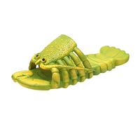 Pantofole per bambini 29 sandali per bambini e bambine, antiscivolo, leggere, con punta aperta, graziosi sandali da bagno, suola morbida, flessibili per interni ed esterni, verde, 25 EU