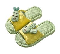 Pantofole per bambini, divertenti, per la casa, per bambini, a forma di caricatura, morbida, antiscivolo, in lino di cotone, b, 27.5 EU