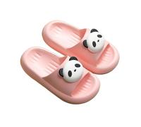 Pantofole per bambini in EVA, per interni ed esterni, casual, comode, con stampa Panda, per bambini dai 2 ai 12 anni, Colore: rosa., 35 EU