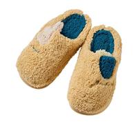 Pantofole per bambini invernali Calore, ragazze peluche cotone pantofole, pantofole per ragazzi foderate morbide, suola antiscivolo, scarpe per interni ed esterni, 1 giallo, 31 EU