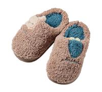 Pantofole per bambini invernali Calore, ragazze peluche cotone pantofole, pantofole per ragazzi foderate morbide, suola antiscivolo, scarpe per interni ed esterni, 1 caffè., 31 EU