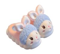 Pantofole per bambini, pantofole invernali per bambine, comode pantofole con suola morbida, design a cartoni animati, perfette per l'uso quotidiano e il comfort della casa (blu, 33,5 Big Kids)