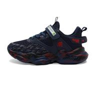 Pantofole per bambini, ragazzi, ragazze, da tennis, da corsa, per bambini, in rete morbida, traspirante, atletica, sportiva, palestra, per bambini piccoli/grandi, Blu scuro, 38 EU