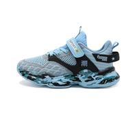 Pantofole per bambini, ragazzi, ragazze, da tennis, da corsa, per bambini, in rete morbida, traspirante, atletica, sportiva, palestra, per bambini piccoli/grandi, Celeste., 36.5 EU