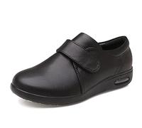 Pantofole per Edema,Alleviare Il Dolore,Pantofole per Diabetici All'aperto,Larghezza Extra Larga,Casual,Scarpe per Edema Unisex,Comode,Regolabili(Black,43 EU)