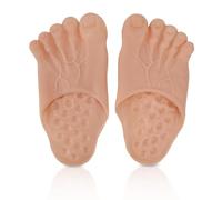 Pantofole per Halloween con Piedi giganti, Foto Ciabatta a Piedi Nudi Unisex Pantofole di Halloween per Costume da Donna Uomo Interno Feste (Marrone)