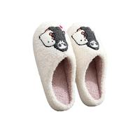 Pantofole per Halloween da donna, fantasma, in peluche, con cuscino sfocato, comode da indossare, per festival, unisex, simpatiche ciabatte per interni ed esterni, A, 42 1/3 EU