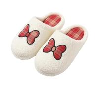 Pantofole per la casa da donna, in cotone, senza lacci, pantofole in pile | Cotton House - Pantofole da donna, in memory foam, antiscivolo, leggere, morbide, invernali, calde