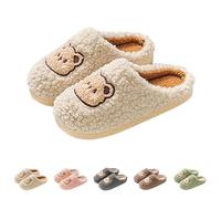 Pantofole per la casa per coppia da donna pantofole a forma di orso adorabili cursori divertenti novità cursori carino scarpe da casa peluche antiscivolo pantofole per le signore calde invernali