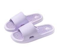 Pantofole per massaggio digitopressione Terapeutico Riflessologia Sandali per Piede Akupoint Massaggio Shiatsu Arch Dolore Relief Scarpe da Massaggio Antiscivolo Per Vasca da Bagno Doccia, Lilla, 38