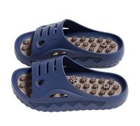 Pantofole Per Riflessologia Plantare Uomo Donna Sandali Aperti In Punta Per Agopressione Ciabatte Da Doccia Antiscivolo Con Suola Spessa Pantofole Per Agopuntura(Dark blue,42/43EU)