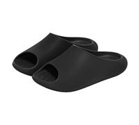 Pantofole per uomo e donna Ciabatte da bagno donna morbide nuvole Cozy Slides Antiscivolo Slippers Unisex Gomma Scarpe da bagno Morbide Suole Nuvole Scarpe da spiaggia Estate suola spessa, Nero , 44