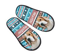 Pantofole personalizzate per il viso dell'animale domestico Coppie di Natale Foto Pantofole per cani per le donne Uomo Pantofole per il viso divertente Regalo per il compleanno San Valentino Natale,14