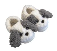 Pantofole Ragazza 35 - Calde Pantofole Invernali per Bambine E Bambini Adatte Ai Bambini da Indossare in Casa A Forma di Un Simpatico Cagnolino Adatte Anche Ai più Piccoli (Coffee 27 Little Kids)