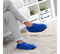 Pantofole riscaldabili al microonde Innovagoods - Facili da pulire - Con imbottitura in perle di argilla - Poliestere - Unisex - Taglia unica - Mantengono il calore fino a 1 ora - Blu