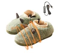 Pantofole riscaldate elettriche, Pantofole riscaldate da donna | Stivaletti riscaldanti in peluche scaldapiedi,Scaldapiedi USB in peluche, pantofole pelose per la casa, i viaggi, il comfort