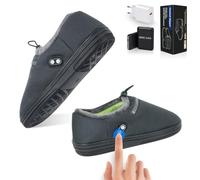 Pantofole Riscaldate, Scaldapiedi Elettrico Batteria 5000mAh, Doppio Interruttore, Scalda Piedi Donna Uomo, 3 Livelli Temperatura