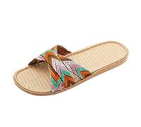 Pantofole Sandali Pantofole Piano Uomo Scivoli Lino Scarpe da Donna Scarpe per la casa Spiaggia per Donna Sandali da Donna Estivi Pantofole da Pelo