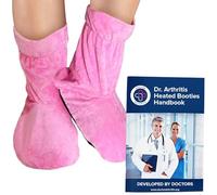 Pantofole Scaldapiedi Ideate da Medici - Calzini Riscaldati per Termoterapia Ideale Contro Reumatismi e Artrite - Cuscinetti Riscaldanti da Scaldare nel Microonde - Al Profumo di Lavanda (Rosa)