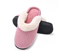 Pantofole Scamosciate da Donna Uomo Invernali, Pantofole morbide con Punta Chiusa e Fondo Piatto, isolanti Invernali, alla Moda da Donna