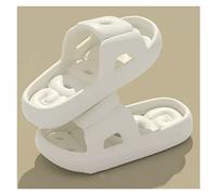 Pantofole Shiatsu Massaggiatore Piedi, Pantofole Massaggio Digitopressione Riflessologia Terapeutica Sandali Pantofole Doccia for Donne Coppie Pantofole da Casa Fondo Morbido Leggero (Color : White,