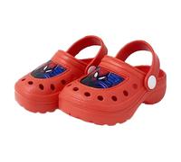 Pantofole Spiderman, Marvel, Ciabatte per Bambino, Croc, con Cinturino ruotabile, per Spiaggia, Piscina, casa