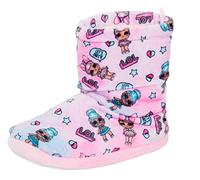 Pantofole stivaletto LOL Surprise Dolls per ragazze Pantofole per bambini Foderate in pelliccia sintetica Caldi stivaletti Scarpe da casa, Rosa, 31/32 EU
