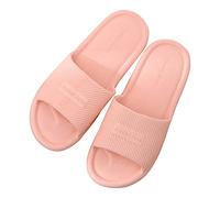 Pantofole unisex da donna, comode, antiscivolo, con suola spessa, ad asciugatura rapida, morbide, per bagno, piscina, massaggi estivi, casa, doccia, per interni ed esterni, rosa, 39 EU